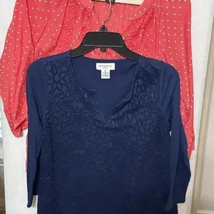 (2) Sz PS/PM Liz Claiborne Career Blouses