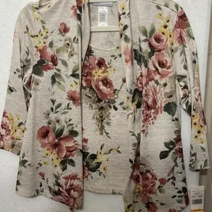 NWT Sz PS Alfred Dunner cardigan features a light