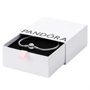 PANDORA 6.3” Moments Snake Chain Bracelet Hand