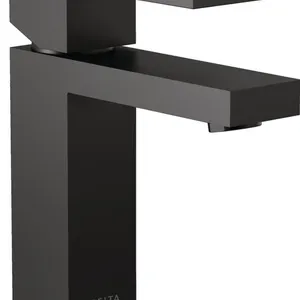 Delta Modern Matte Black Bath Faucet 1 Hole Single