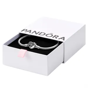 PANDORA 7.9” Moments Family Tree Heart Clasp Snake