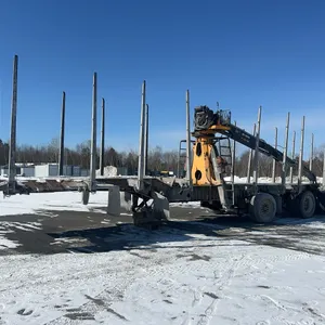2016 Manac 23451A531 Log Trailer with A 2022 Rotobec Elite 910 Log Loader (no clamshell)