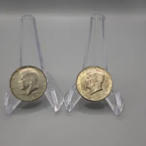 Two 40% Silver Kennedy Half Dollars - 1965 & 1967