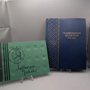 Jefferson Nickel and Washington Quarter Coin Collector Books