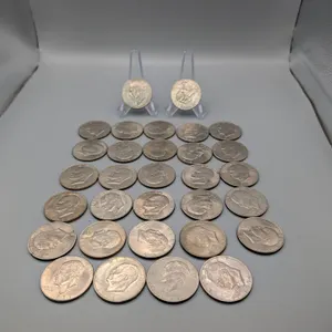 Lot of 31 Assorted Eisenhower Dollar Coins