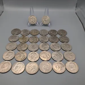 Lot of 32 Eisenhower Dollar Coins