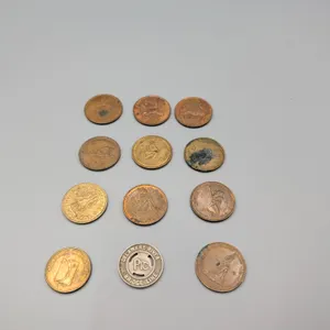 Assorted Vintage Transit and Game Tokens (12-Piece Lot)