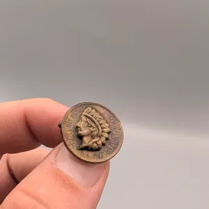 1904 Indian Head Penny Coin Pin