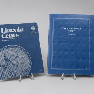 Lincoln Cent Coin Collection Books with Pennies