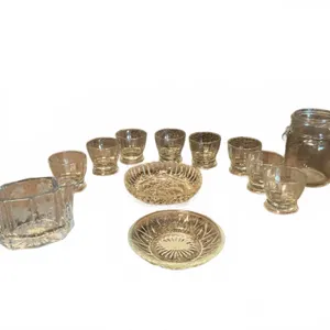 Clear Glassware Set, 13 Pieces