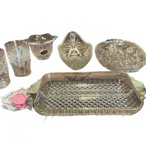 Pressed and Cut Glassware Lot