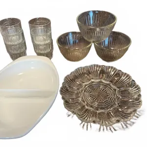 Pyrex Divided Dish and Mixed Glassware Set