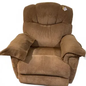 Brown Fabric Recliner Armchair