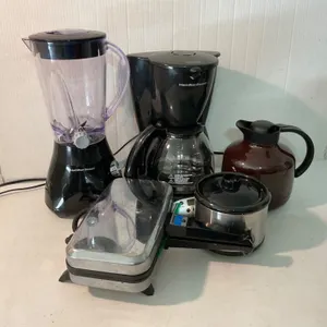 Kitchen Appliances Including Blender, Coffee Maker, Thermal Carafe, and Mini Crock-Pot