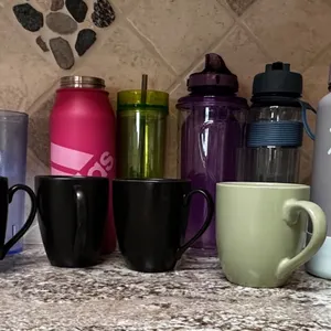 Drinkware Including Coffee Mugs and Water Bottles