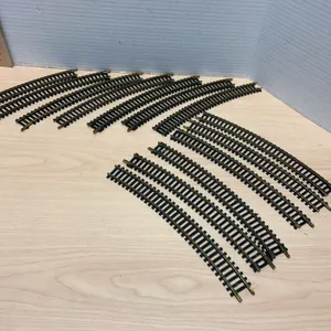 Bachmann and Italian-Made HO Scale Curved Track, 13 Sections, 18" Radius Model Train Accessories, Mi