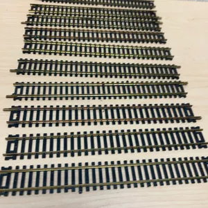 10 HO Scale 9-Inch Straight Model Train Track Sections by Atlas, AHM GT-Austria, and Yugoslavia