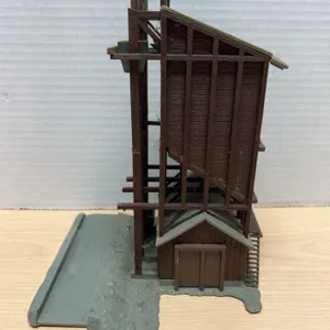 QUICK-Plastic HO Scale Coal Tipple Model Made in Western Germany with Base and Stair Detail
