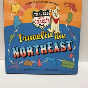 Travels with Charlie: Travelin' the Northeast by Miles Backer, 2013 Blue Apple Books, Search & Find