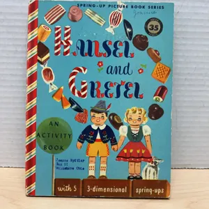 Hansel and Gretel Spring-Up Picture Book Series Activity Book with 5 Three-Dimensional Pop-Ups by Jo