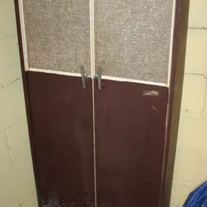 Metal Storage Cabinet with Contents