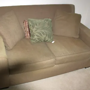 Two-Seat Fabric Loveseat Sofa, 62" Length
