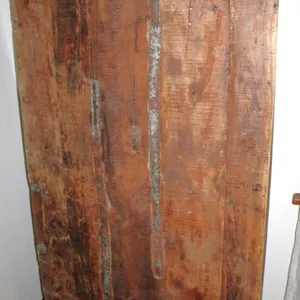Elm and Iron Branded Folding Wood Table