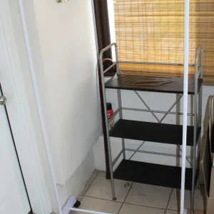2 Storage Racks: Garment and Shelf