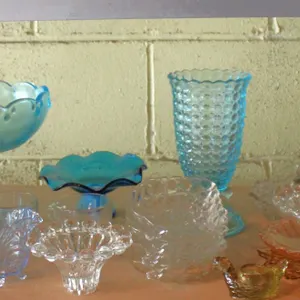 Colored and Clear Glassware