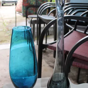 Hand-Blown Art Glass Vases