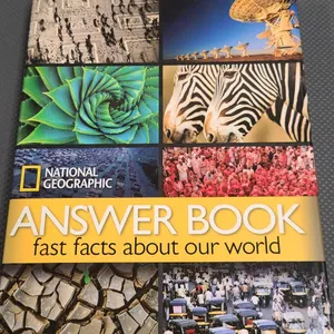 National Geographic Answer Book: 10,001 Fast Facts About Our World Hardcover Reference Guide with Co