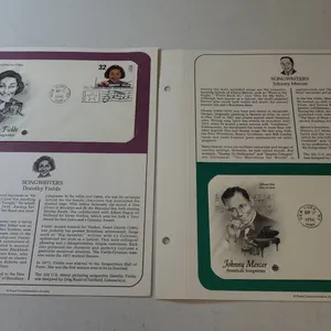 Postal Commemorative Society American Music Series First Day Covers - 1996 Songwriters