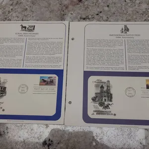 Postal Commemorative Society First Day Covers: Rural Free Delivery and Smithsonian Institution