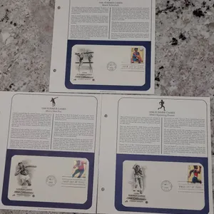 1996 Summer Games Postal Commemorative Society First Day Covers Set: Beach Volleyball, Men's Shot Pu