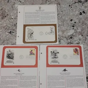 1996 Summer Games Centennial USPS First Day of Issue Covers Set, Postal Commemorative Society with I