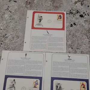 1996 Summer Games Women’s First Day Cover Set: Diving, Running, Gymnastics w/ USPS Cachets, Postal C