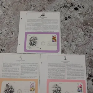 1996 Postal Commemorative Society Garden Flowers First Day Covers Set: Pansy, Crocus, Anemone, 32¢ S