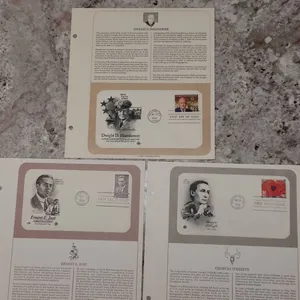 Three Postal Commemorative Society First Day Covers: Eisenhower, Just, O’Keeffe (1986-1990s)