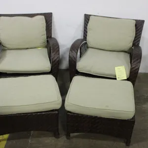 Wicker Chairs & Ottomans