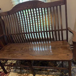 Amish-Made Wood Bench