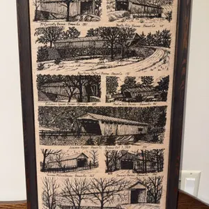 Bridges Print on Fabric