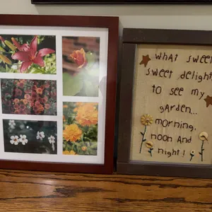 Sweet Garden Needlepoint & Flower Photos