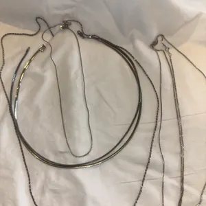6 sterling silver necklaces