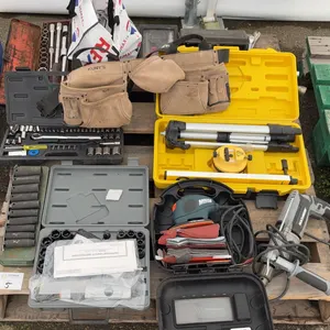 Contractor Tool Lot Including Transit Level, Socket Sets, Belt & Power Tools