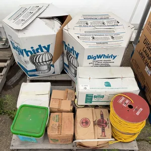 Contractor Supply Lot – Big Whirly Roof Vents, Collated Nails, Rope & Building Hardware