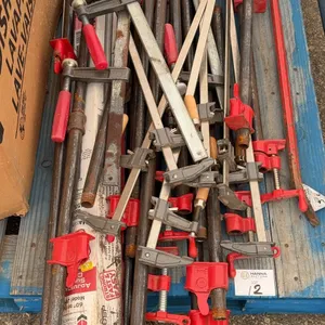 Assorted Bar & Pipe Clamps – Large Woodworking Clamp Lot