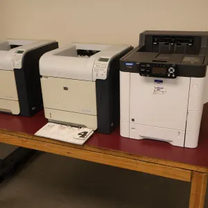 (2) HP and (1) Ricoh Printers