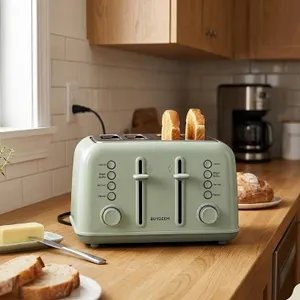 Buydeem DT640 Cozy Greenish 4-Slice Toaster
