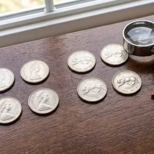 Lot of 4 - 1967 Canada 25 Cent Centennial Silver Coins