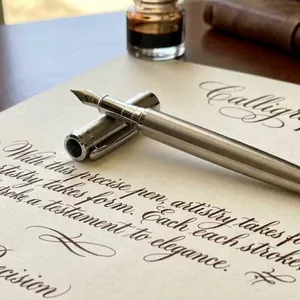 Stainless Steel Medium Nib Fountain Pen